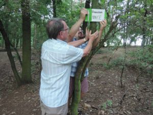 značení cesty k úvalské rozhledně