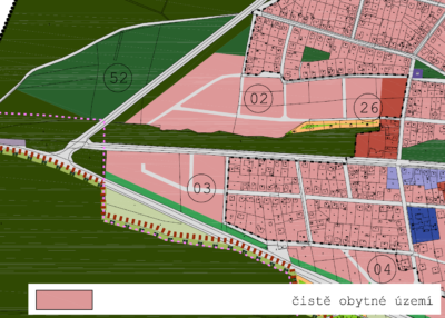 Doposud platný územní plán pro lokalitu Úvalák