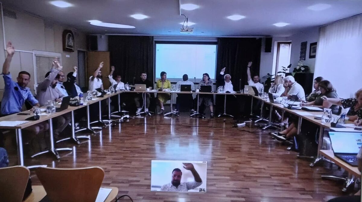 hlasování o změně ve vedení města 2024