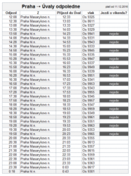 vlaky Praha-Uvaly 2017