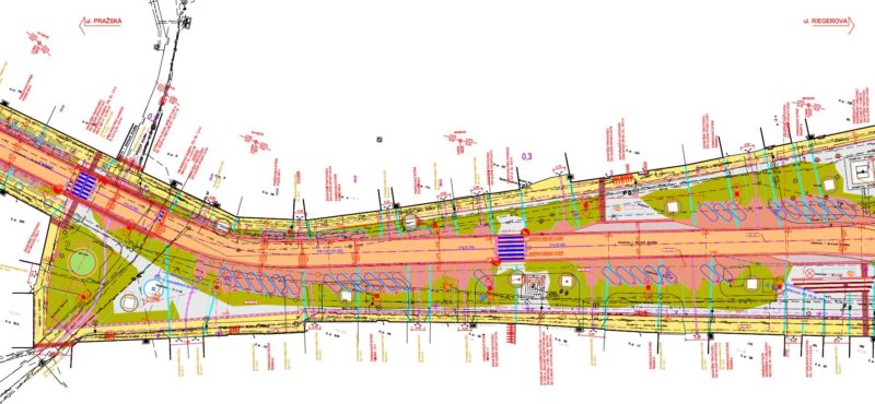 plán rekonstrukce náměstí Úvaly