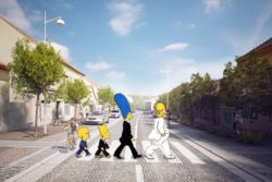 simpsonovy na novém úvalském náměstí